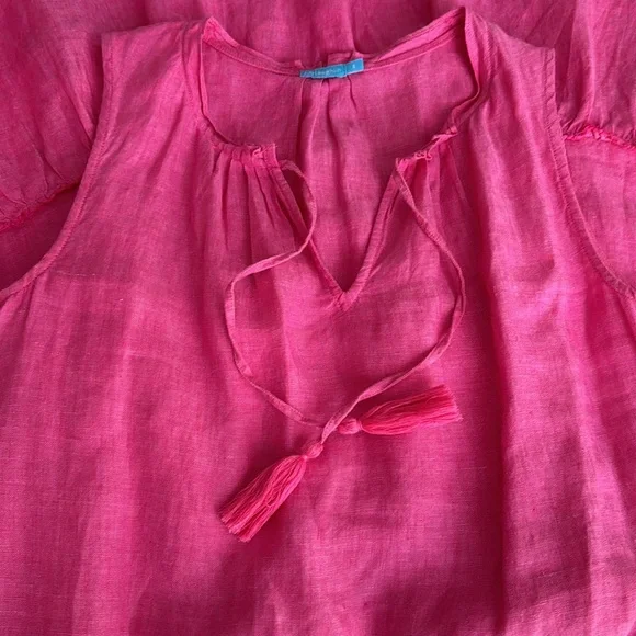 J McLaughlin linen dress - dark pink - Picture 5 of 5